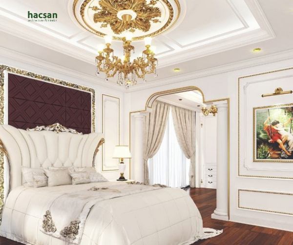 neoclassical bedroom