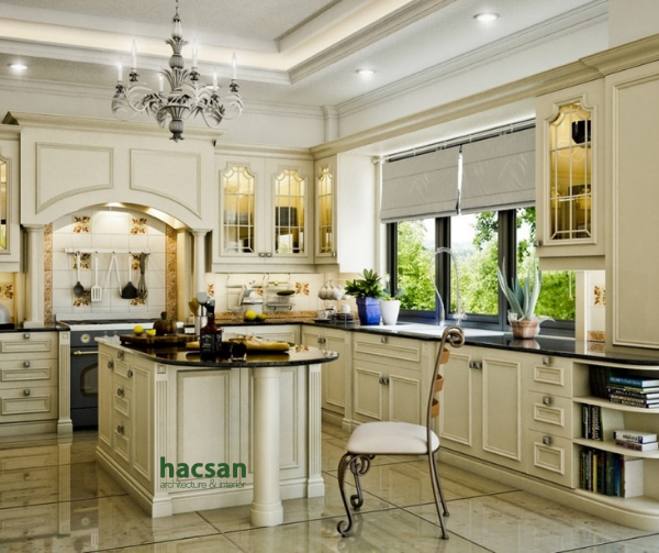 neoclassical kitchen